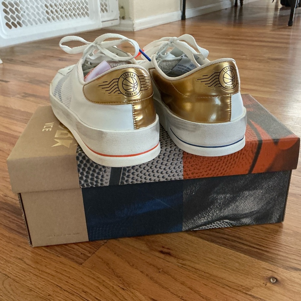 Golden Goose orange and blue StarDan sneakers - Picture 5 of 7